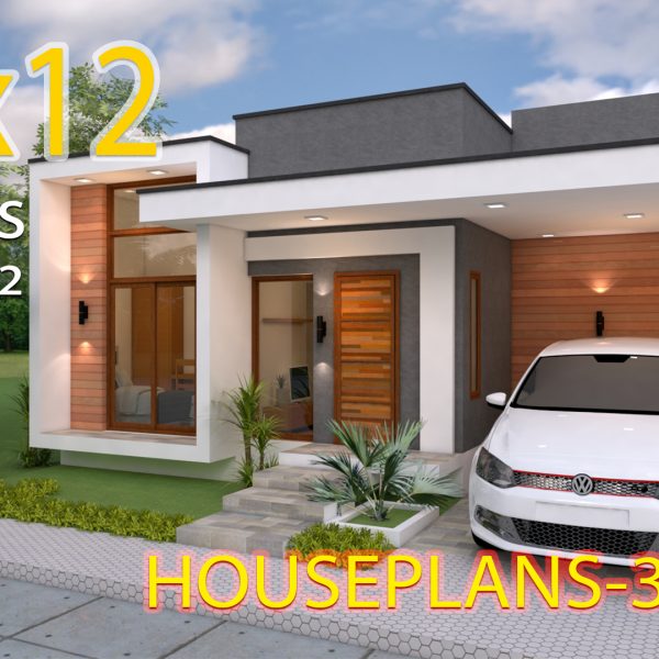 House design 10x12 with 3 Bedrooms Terrace Roof