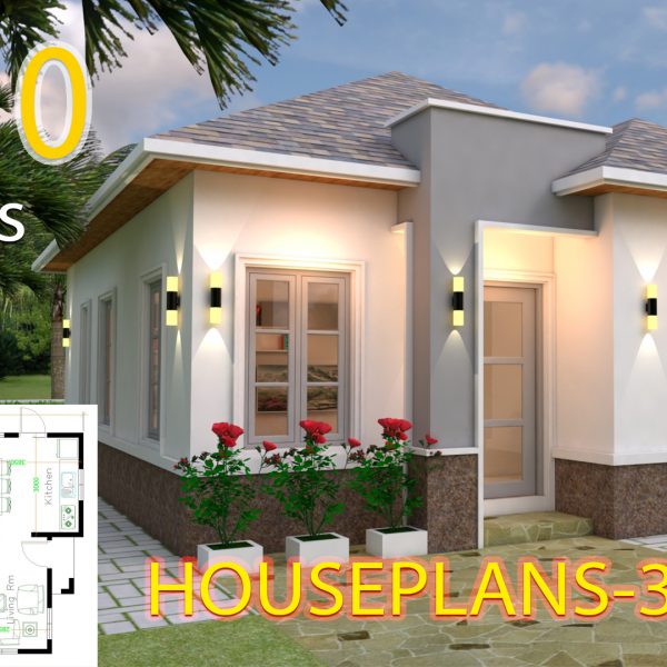 House design 7x10 with 3 Bedrooms Hip roof