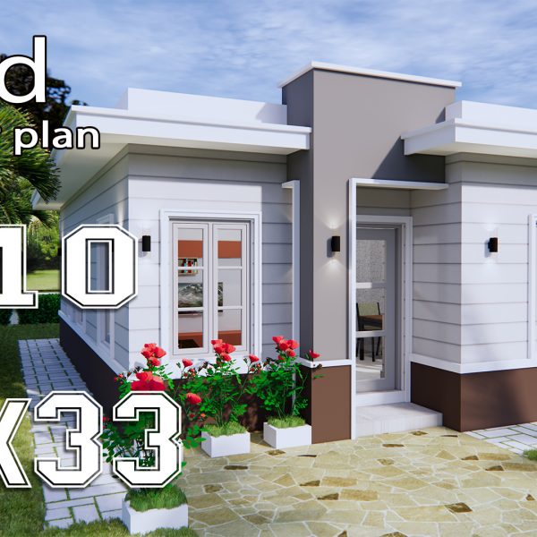 House Design 7x10 with 3 Bedrooms Terrace Roof