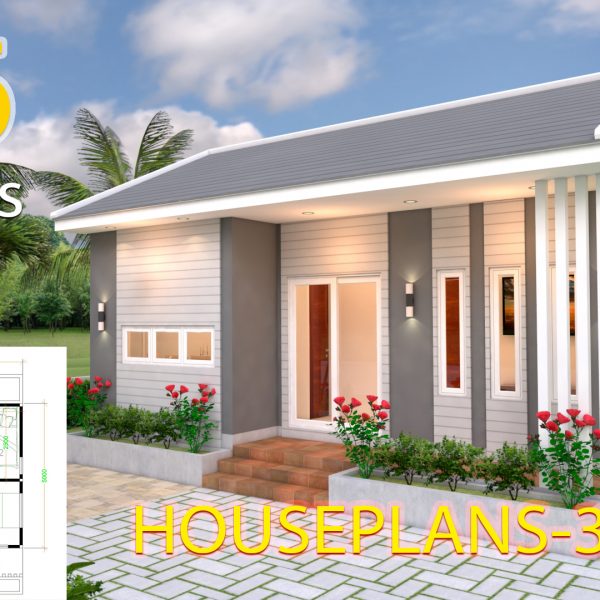 House Design Plans 8x6 with 2 Bedrooms