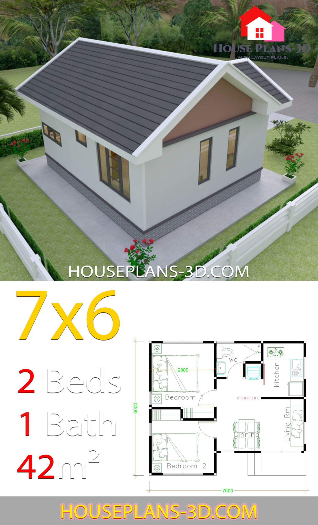 house-plans-design-7x6-with-2-bedrooms-gable-roof-house-plans-3d