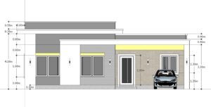 House Plans 12x11 With 3 Bedrooms Slap Roof - House Plans 3d