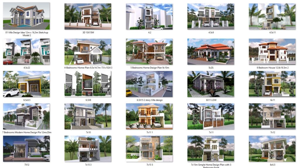 127 House Design Plans Now Available for Sell House Plans 3D