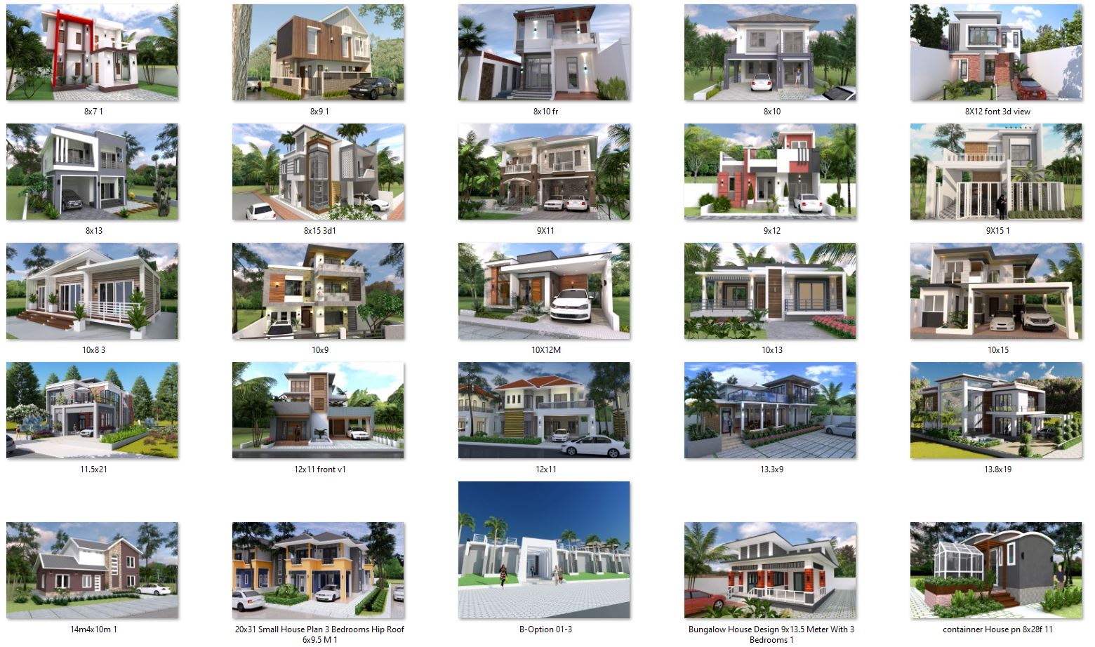 127 House Design Plans Now Available for Sell
