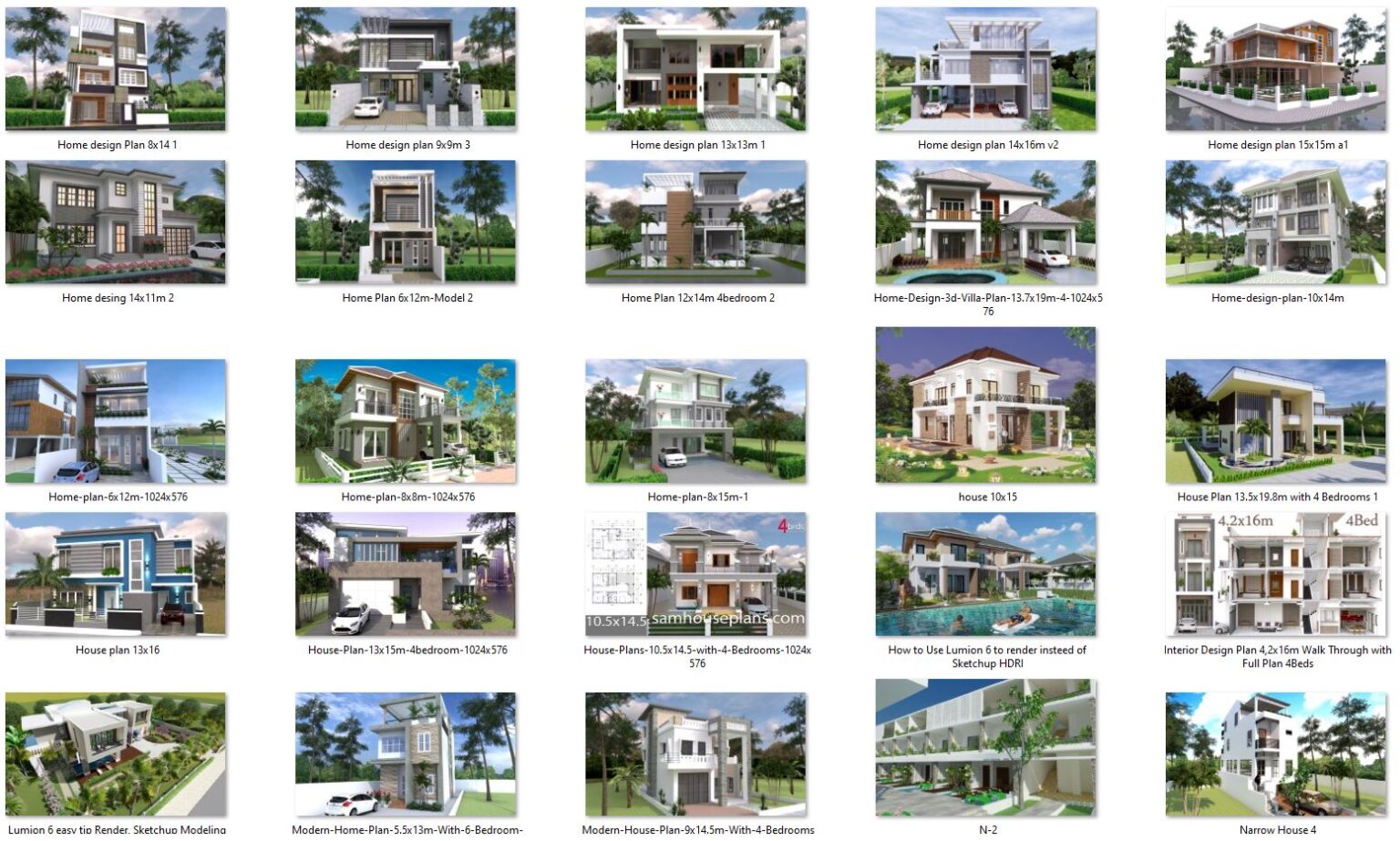 127 House Design Plans Now Available for Sell House Plans 3D
