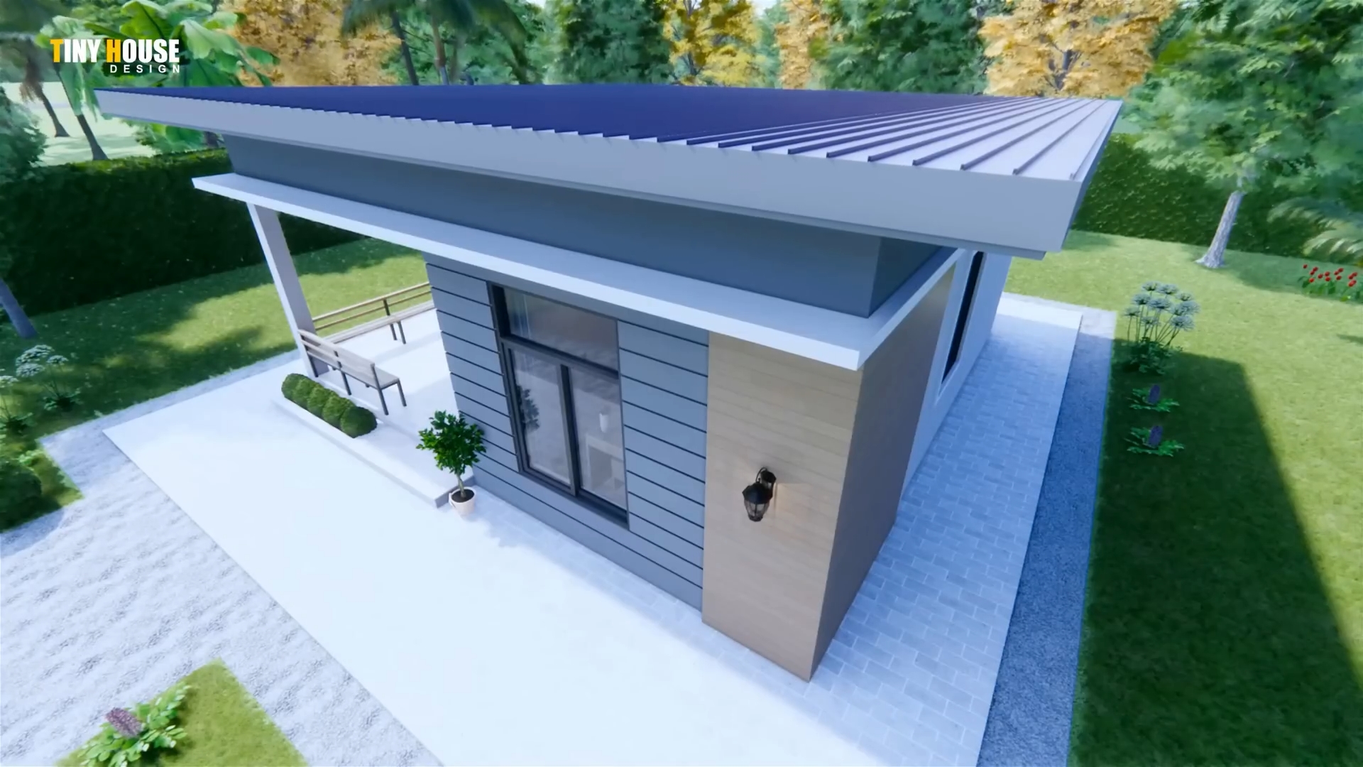 Beautiful Small House 7 x7 m House Design 2 Bedrooms