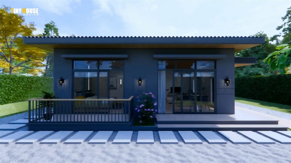 Beautiful Small House 8x8 m House Design (2Bedroom)