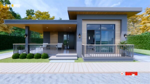 Beautiful Small House 8x8 m House Design (2Bedroom)