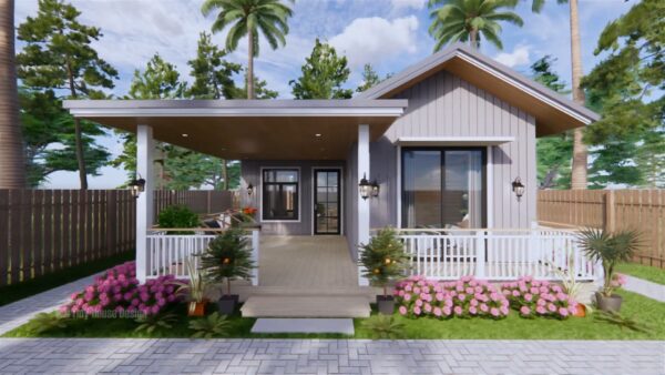 Beautiful Tiny House 7x7 M House Design (Farm House)