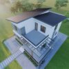 House Design 2 Storey 8.50m x 10m (85 sqm) 4 Bedrooms roof 1