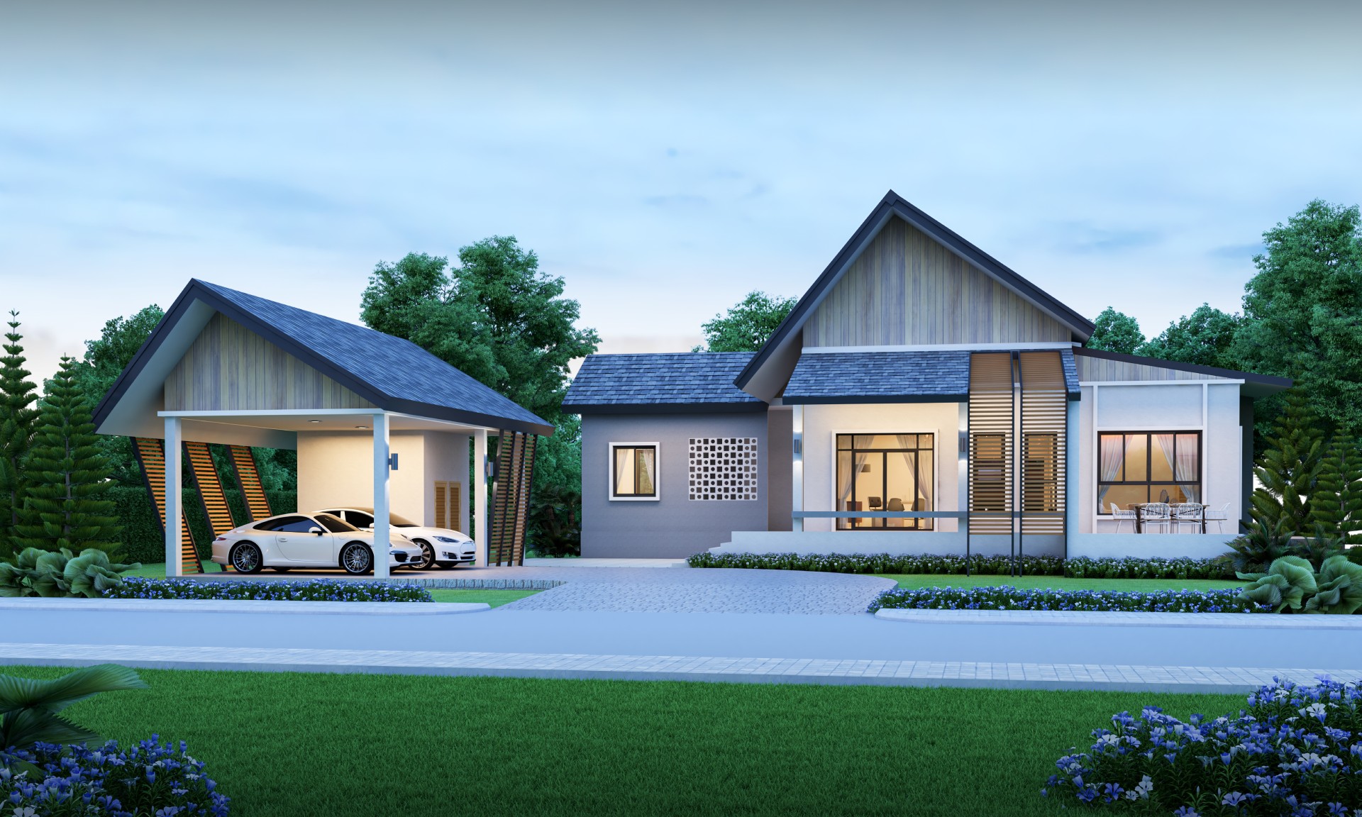 House Design Plot 27x29 Meter 4 Beds 5 Baths