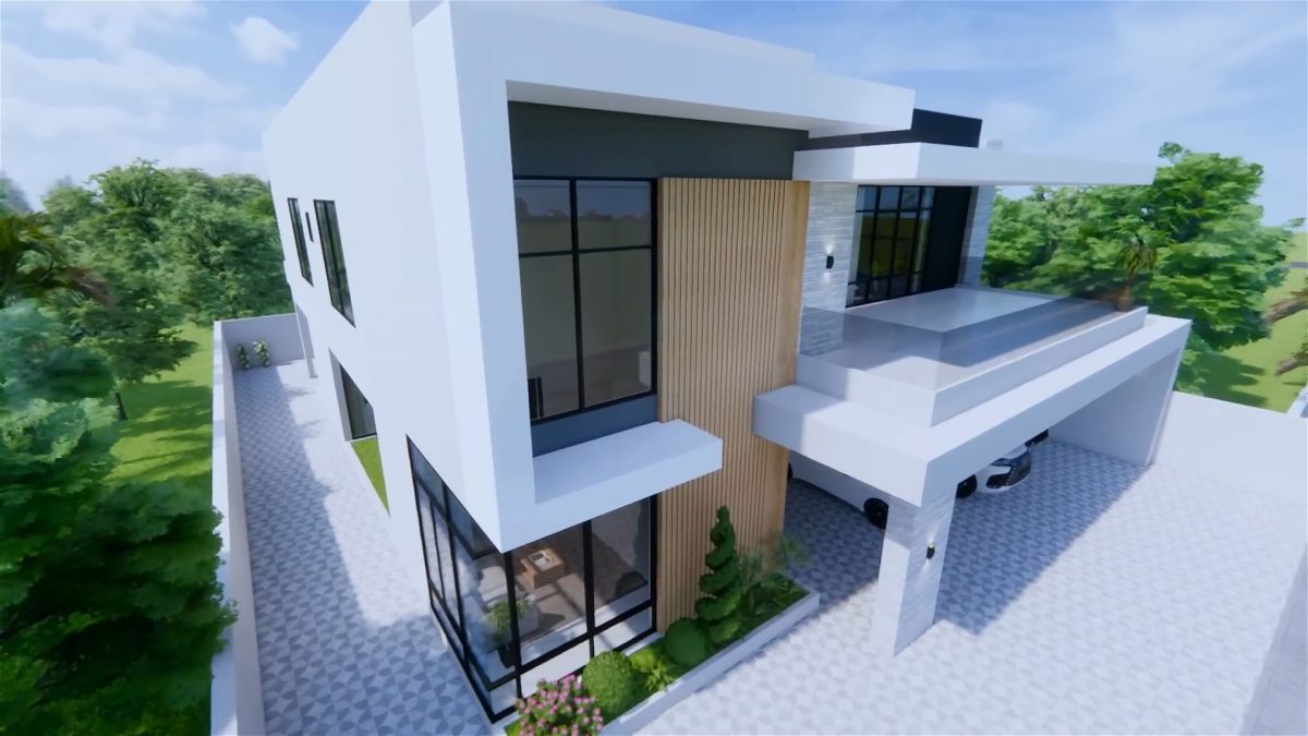 Modern House Design 15x19 M 2 Storey House with 6 Bedrooms