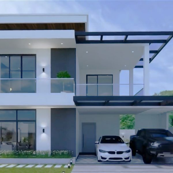 Modern House Design 8x10 m 2storey House with 3Bedroom