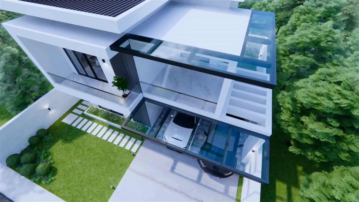 Modern House Design 8x10 m 2storey House with 3Bedroom