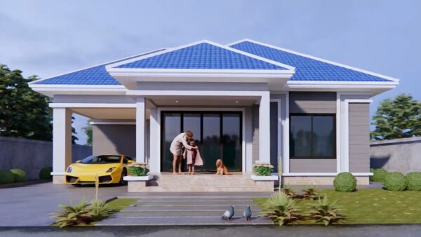 HOUSE DESIGN 11.5x12.7 Meter (120SQM) 3 BEDROOM