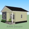 20x20 Small Home Floor Plans 6x6 Meter 2 Bed 1 bath - Image 5
