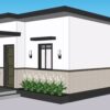 20x30 Small Cabin Plans 6x9M with 2 Beds 1 Bath
