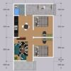 20x30 Small Cabin Plans 6x9M with 2 Beds 1 Bath