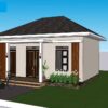 23x20 Small Modern House Plans 7x6 Meter 2 Beds 1 bath