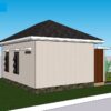 23x20 Small Modern House Plans 7x6 Meter 2 Beds 1 bath - Image 6
