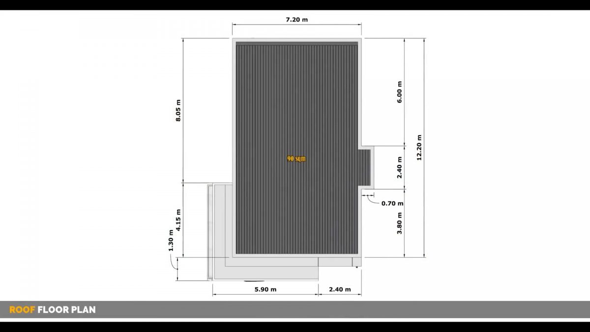 23x39 House Plans 3d 7x12 Meter 5 Bed 3 Bath