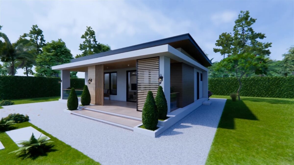 30x26 Beautiful Small House 9x8 Meter 2 Beds 2 Bath