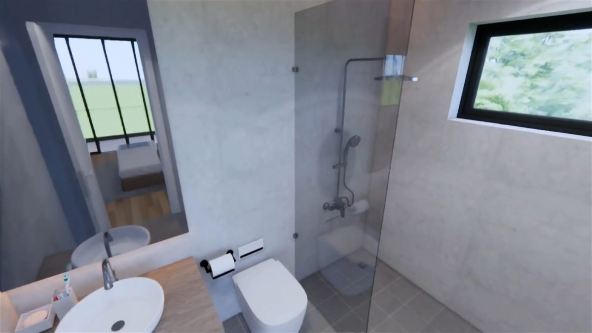 30x33 House Plans 3d 9x10 Meter 4 Bed 4 Bath