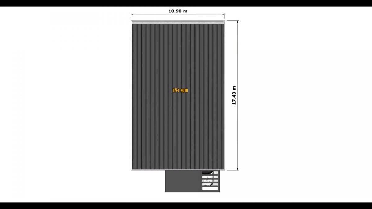 31x49 House Design Plan 9.5x15 Meter 5 Bedrooms 6 Baths roof