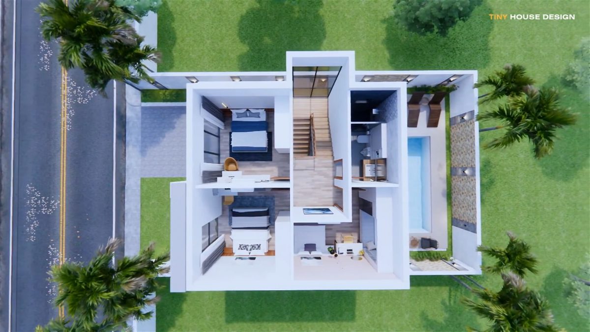 23x25 Small House Design 7x7.5 Meter Simple House 3 Bedrooms 2 Bathrooms