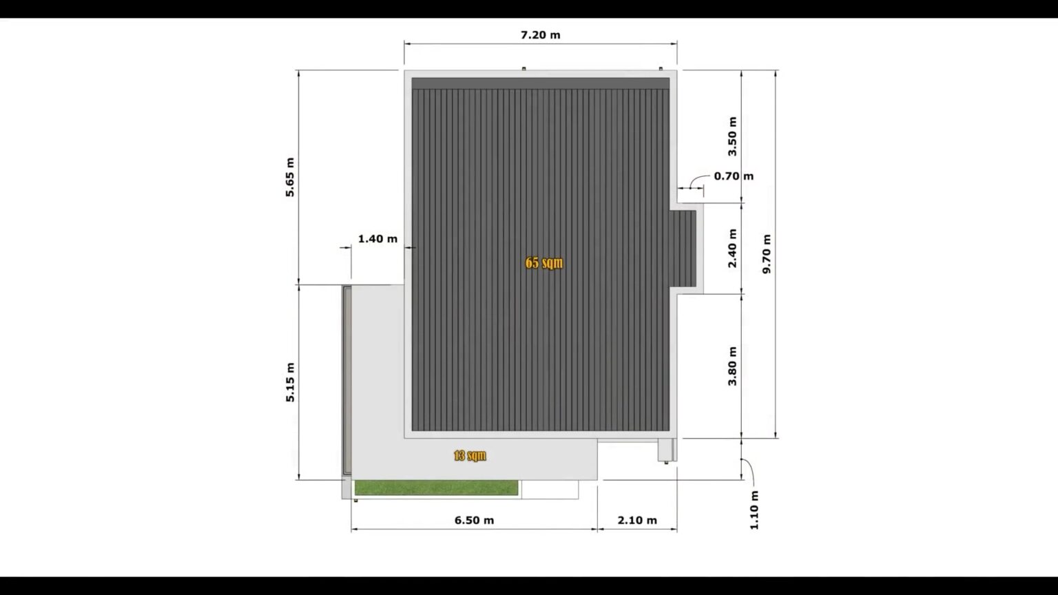 23x31 Small House Design 7x9.5 Meter Simple House 4 Beds 3 Baths ...