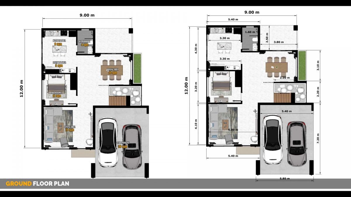 30x39 House Design Modern 9x12 M House 2 Storey 4 Bedrooms