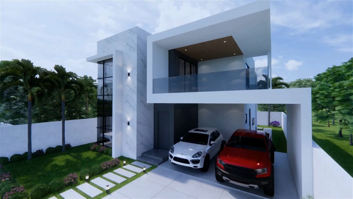 30x49 House Design Plans 9x15 Meter Modern House 5 Bedrooms 4 Bathrooms