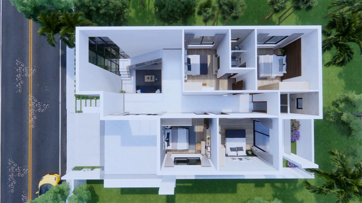 30x49 House Design Plans 9x15 Meter Modern House 5 Bedrooms 4 Bathrooms