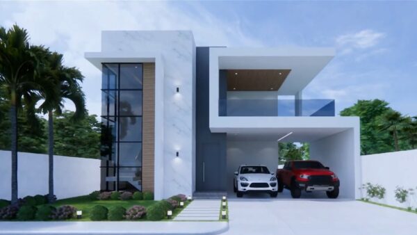 30x49 House Design Plans 9x15 Meter Modern House 5 Bedrooms 4 Bathrooms