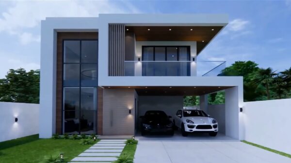 30x53 House Design Modern 9x16 House 2 Storey 5 Beds 4 Baths