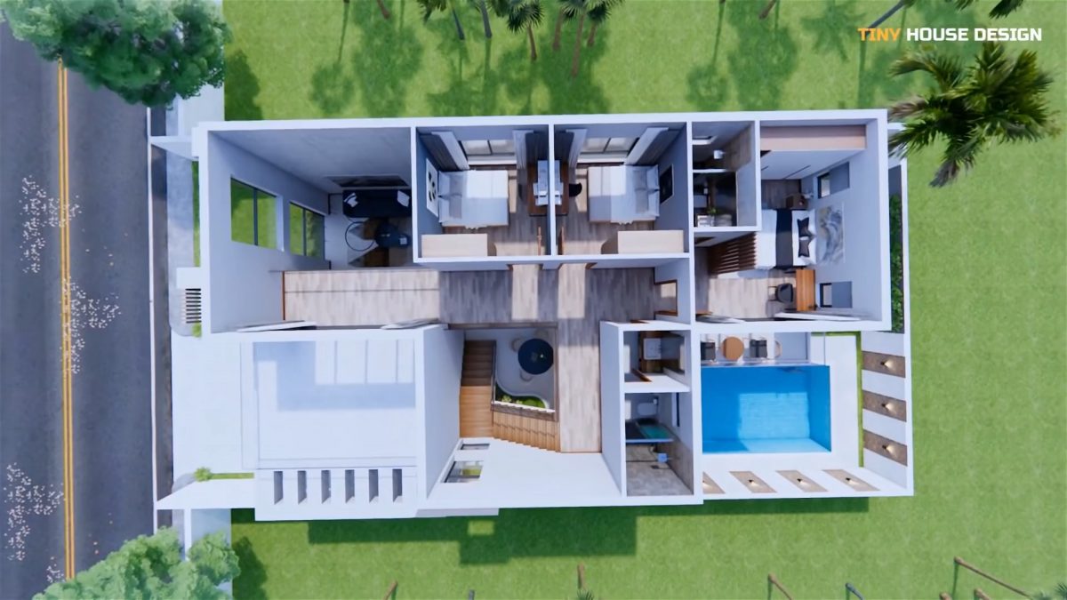 30x53 House Design Plans 9x16 Meter Simple House 4 Bedrooms 4 Bathrooms PDF Full Plan