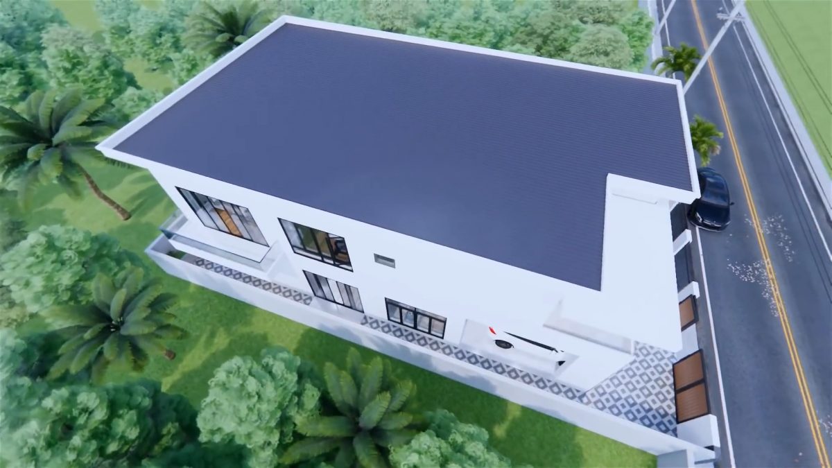 33X56 House Design Plans 10x17 Meter Modern House 6 Bedrooms 8 Bathrooms