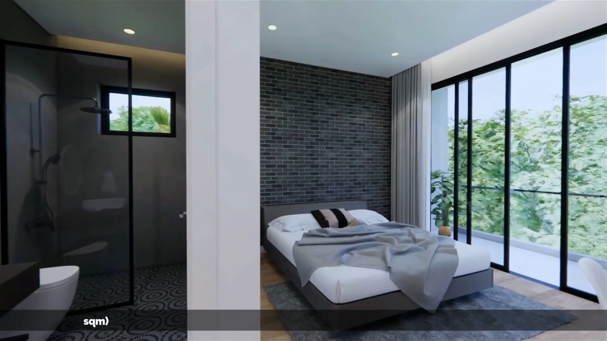 39x49 House Design Plans 12x15 Meter Modern House 5 Beds 6 Baths
