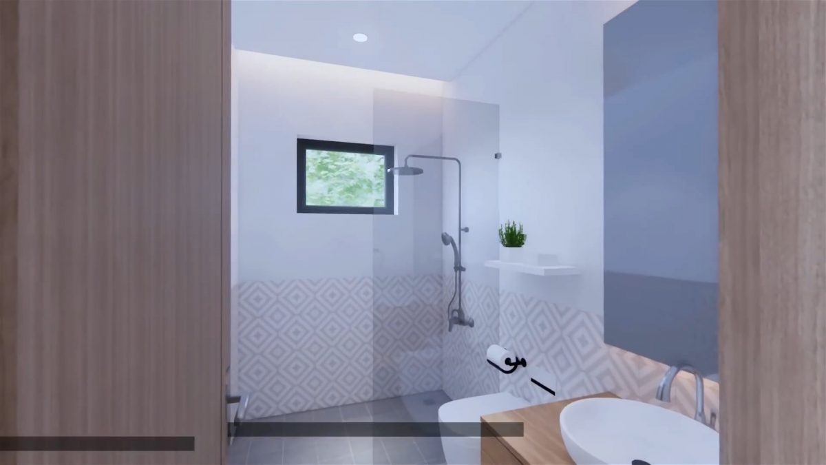 39x53 House Design 3d 12x16 Meter Simple House 4 Bedrooms 5 Bathrooms