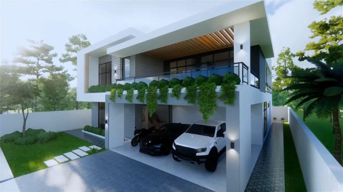 Beautiful House Design 46x53 Feet Home Design 14x16 M 5 Bed 7 Bath