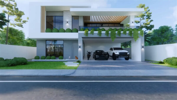 Beautiful House Design 46x53 Feet Home Design 14x16 M 5 Bed 7 Bath