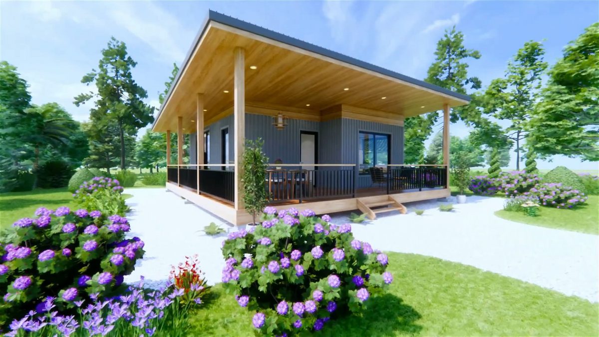 Container House Design 28x33 Feet Home Design 8.4x10 M 2 Bed 1 Bath