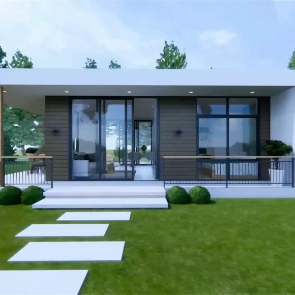 House Design 24x31 Feet Home Design 7.2x9.5 M 2 Bed 1 Bath with Swimming pool 1