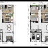 New House Design 39x66 Feet 12x20 Meter 4 Beds 4 Baths