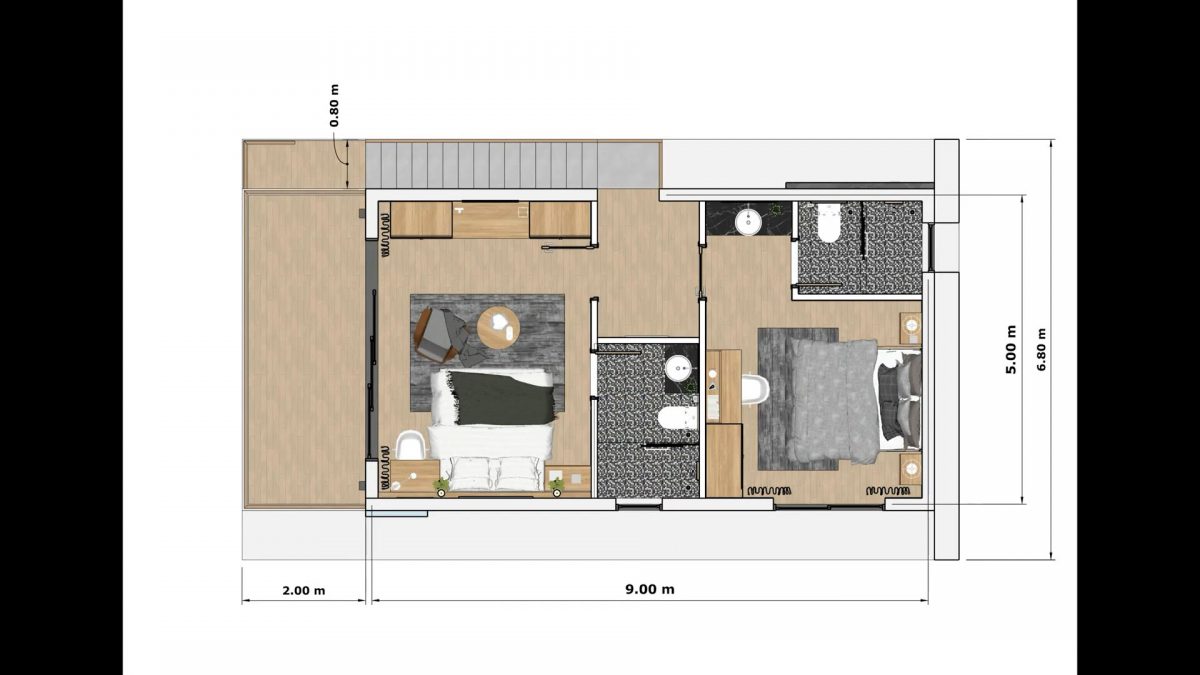 Small House Design 17x30 Feet Home Design 5x9 M 3 Bed 3 Bath