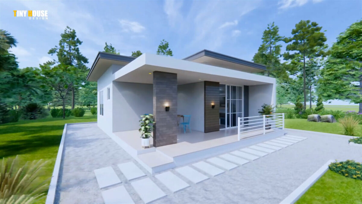 Small House Design 23x23 Feet Home Design 7x7 M 2 Bed 1 Bath