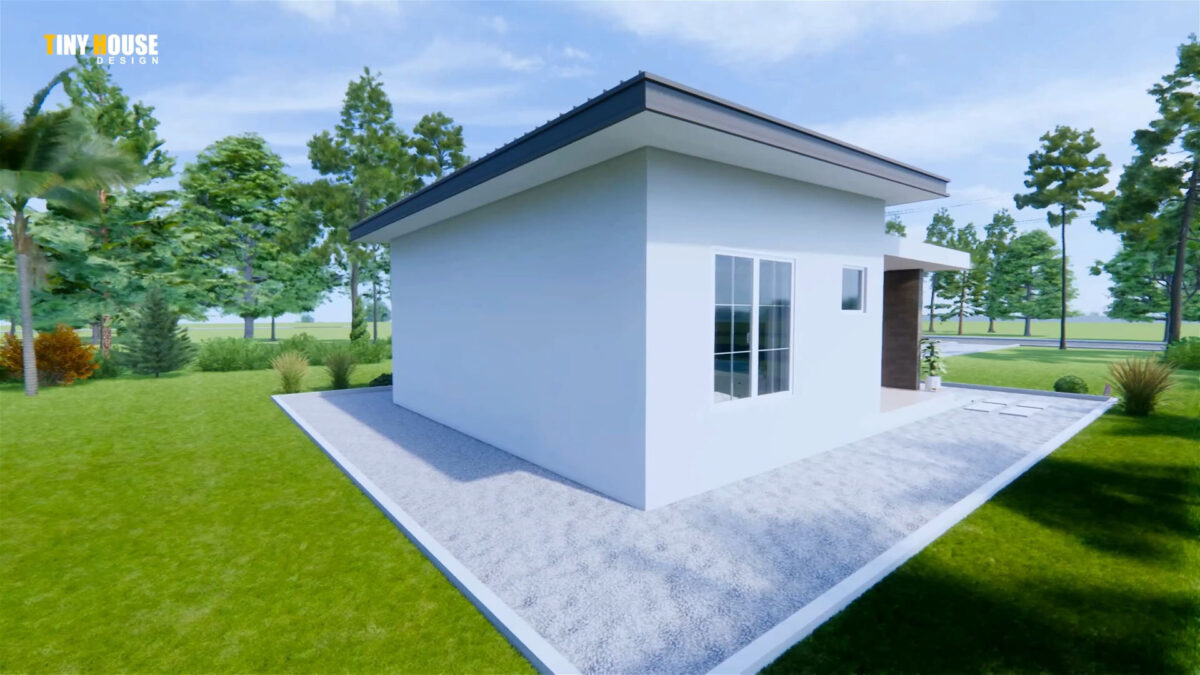 Small House Design 23x23 Feet Home Design 7x7 M 2 Bed 1 Bath - Image 5