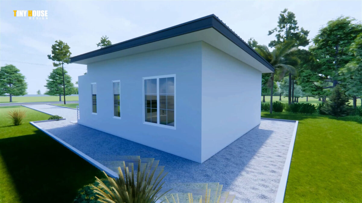 Small House Design 23x23 Feet Home Design 7x7 M 2 Bed 1 Bath - Image 6