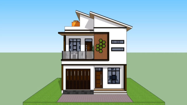 Small House Design 23x23 Feet 7x7 Meter 3 Bed 2 bath