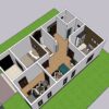 Small House Design 6x10 Meter 20x33 Feet 2 Beds 1 bath